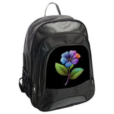Periwinkle Flower Backpack, Floral Backpack, Nature Lover Backpack, Colorful Flower Art Backpack, Botanical Art Backpack - Tawshia